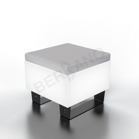 Скамейка Brick 60 Snow White Light, Gray