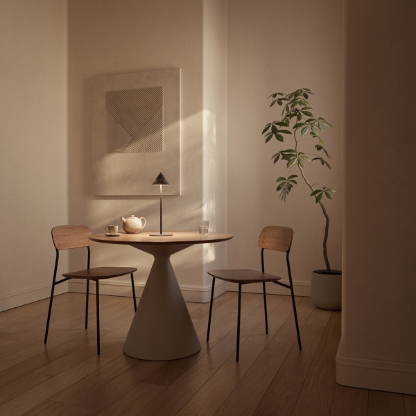 Настольная лампа Anza черный металл/черный мрамор от интернет-магазина IDODOM.RU