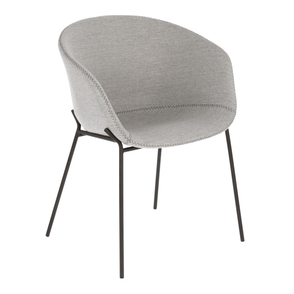 Кресло тканевое ZADINE светло-серое от интернет-магазина IDODOM.RU