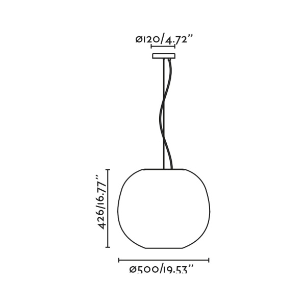 TIERRA Подвесной светильник 500 от интернет-магазина IDODOM.RU