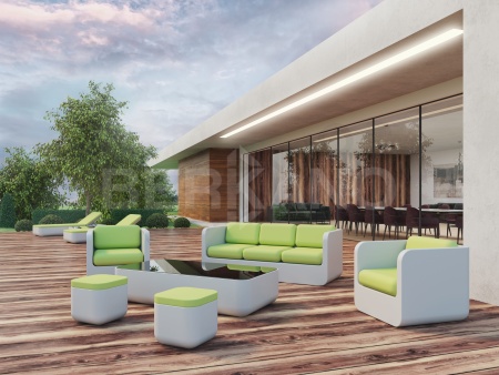 Шезлонг Grace Double Snow White от интернет-магазина IDODOM.RU