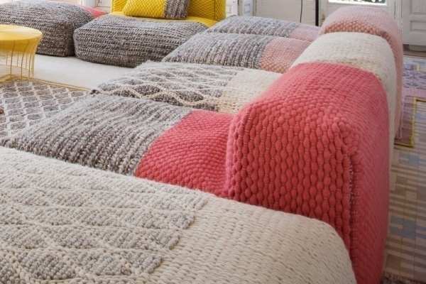 Пуф модульный Mangas Space Plait Coral от интернет-магазина IDODOM.RU