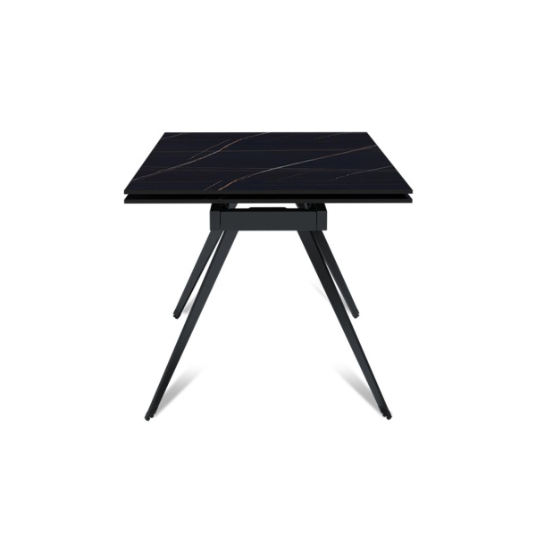 Стол раскладной Rhein (140+40+40), керамика матовая Blackgold от интернет-магазина IDODOM.RU