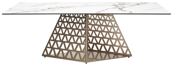 Стол обеденный Emma (220) керамика матовая светлая от интернет-магазина IDODOM.RU