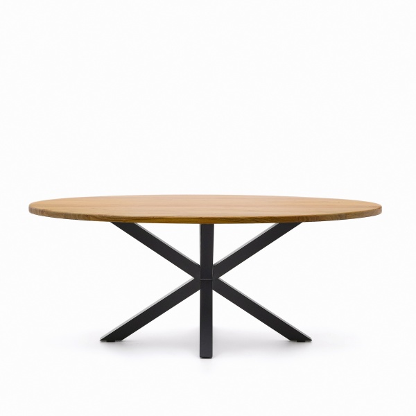 Овальный стол ARYA Argo из массива акации, стальные ножки 200x100 от интернет-магазина IDODOM.RU