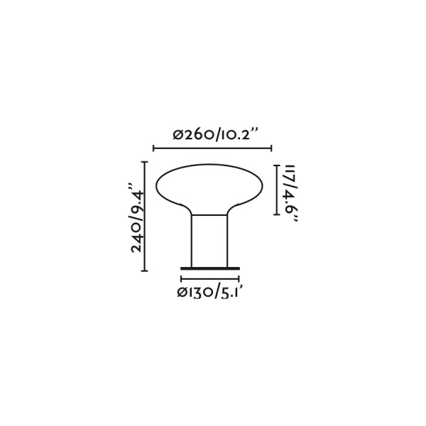 Настольная лампа уличная Blub’s темно-серая от интернет-магазина IDODOM.RU