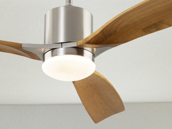 Anemos Потолочный вентилятор с освещением DIMABLE никель/вишня от интернет-магазина IDODOM.RU