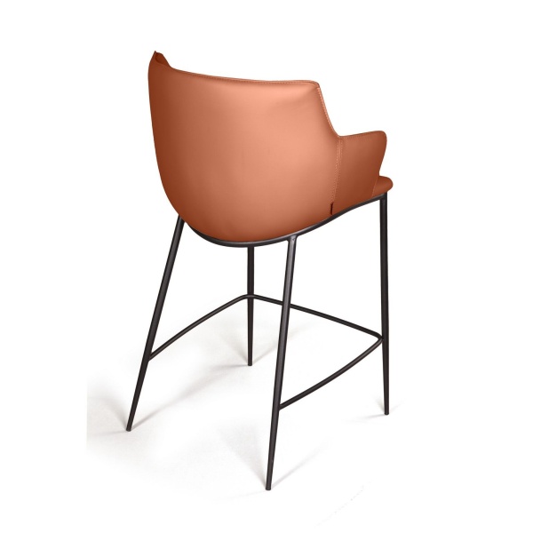 Стул полубарный Sofia, экокожа soft-touch, терракот от интернет-магазина IDODOM.RU