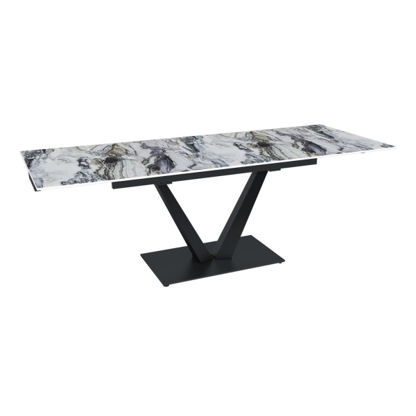 Стол раскладной Malibu (140+40+40), керамика глянцевая Cold Jade от интернет-магазина IDODOM.RU