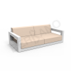 Диван Quarter lounge с подушками белого цвета, аксессуар молочного цвета