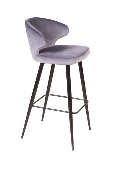 Стул барный Richard, бархат светло-серый 26 от интернет-магазина IDODOM.RU