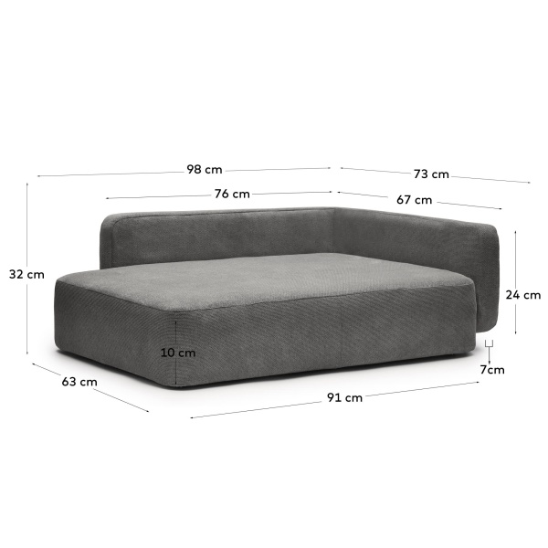 Bowie cover for large bed for pets in dark grey от интернет-магазина IDODOM.RU