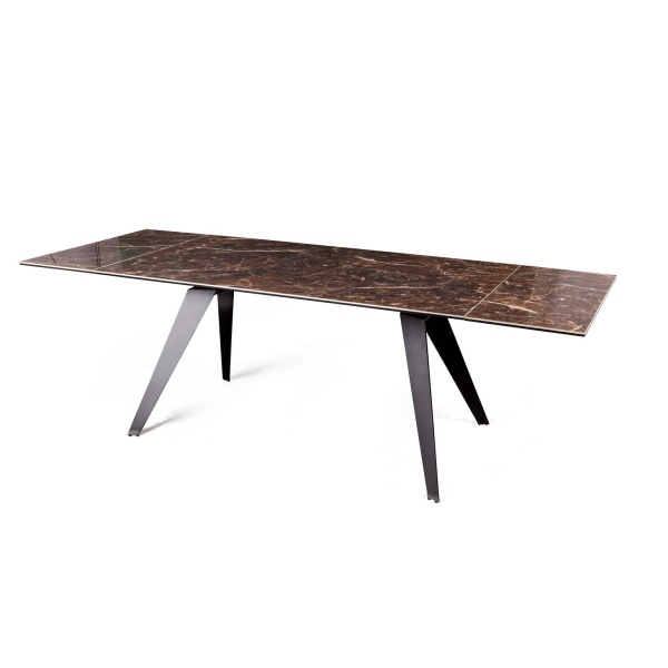 Стол раскладной Grant (160+40+40), мрамор испанская керамика коричневый от интернет-магазина IDODOM.RU