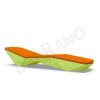 Шезлонг Quaro с подушками Spring Green, Orange