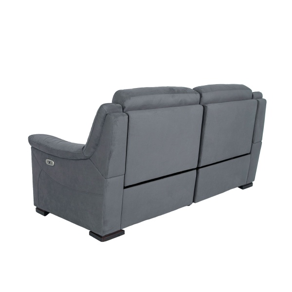 Трехместный диван с реклайнером 6265 из темно-серой ткани от интернет-магазина IDODOM.RU