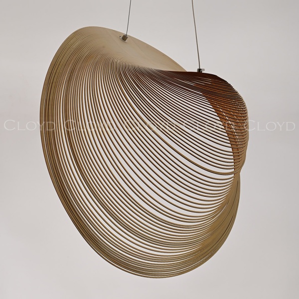 Подвесной светильник Cloyd FUETE P1 / шир. 60 см - дерево - белый (арт.11414) от интернет-магазина IDODOM.RU