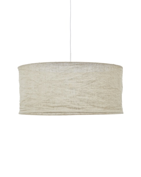 Абажур для потолочного светильника Mariela из льна бежевого цвета Ø 80 от интернет-магазина IDODOM.RU