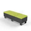 Скамейка Brick 180 Graphite, Green