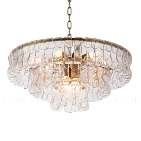 Люстра Cloyd NAMASTE C9 / Ø60 см - латунь - прозрачн.стекло (арт.11686) от интернет-магазина IDODOM.RU