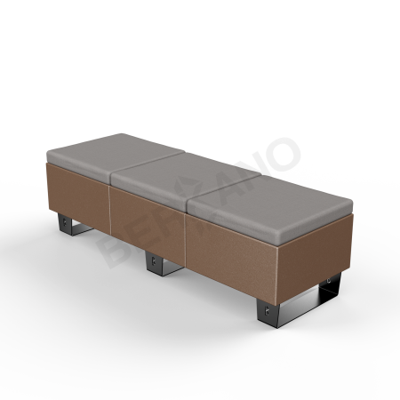 Скамейка Brick 180 Brown, Graphite
