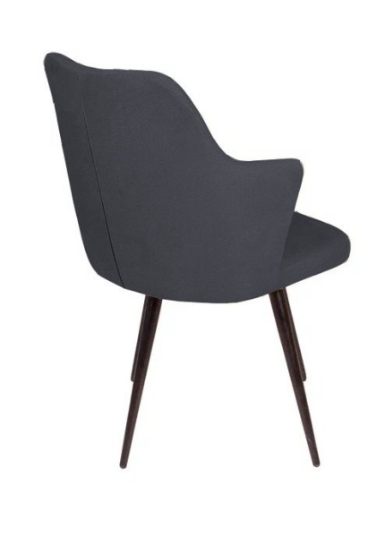 Стул поворотный на 90 градусов, функция возврата, антишум Hunt ромб, бархат 03 / чёрный конус от интернет-магазина IDODOM.RU