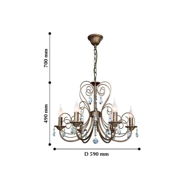 Люстра подвесная Versailles от интернет-магазина IDODOM.RU