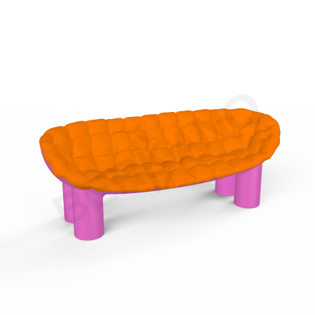 Диван SLON Royal Purple, Orange