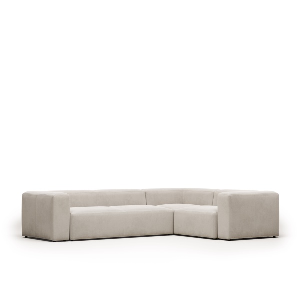 Угловой 4-х местный диван Blok 320 x 230 cm бежевый от интернет-магазина IDODOM.RU