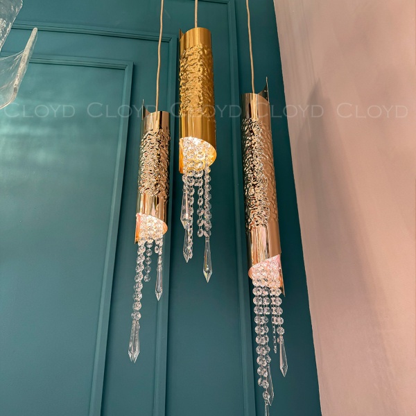 Подвесной светильник Cloyd EFIALT P1 / выс. 66 см - золото (арт.11522) от интернет-магазина IDODOM.RU