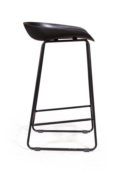 Стул полубарный Leo пластик черный от интернет-магазина IDODOM.RU