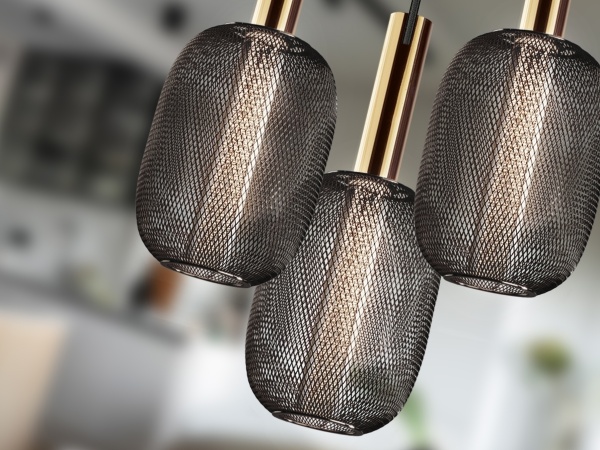 Люстра Micron 3L золотой / черный от интернет-магазина IDODOM.RU