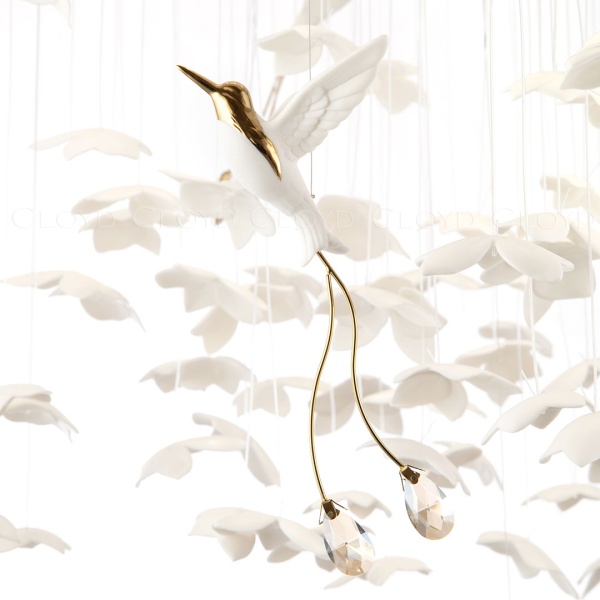 Люстра Cloyd NANDANA C8 / Ø70 см - керамика - белый (арт.11900) от интернет-магазина IDODOM.RU