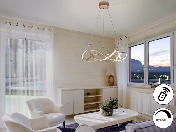 Подвесной светильник Molly 53Ø розовое золото/хром DIM от интернет-магазина IDODOM.RU