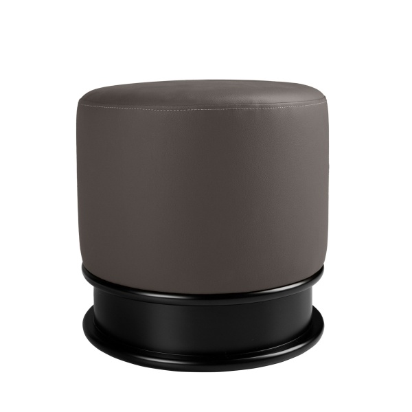 Пуф 5135/CP2308ST из темно-серой экокожи от интернет-магазина IDODOM.RU