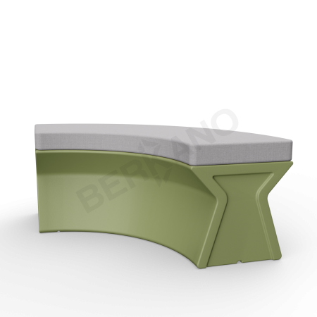 Скамейка X-seat Arc Olive green / Gray