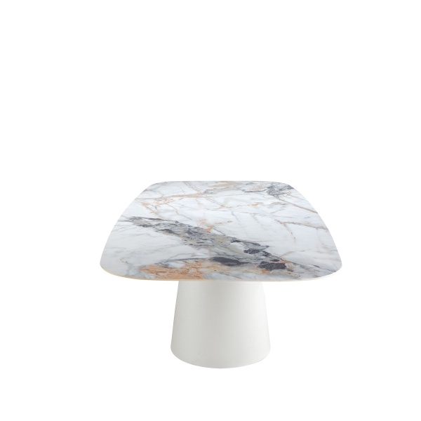 Обеденный стол 1135/DT957 из керамики в мраморной отделке Oval Barrel от интернет-магазина IDODOM.RU