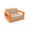 Кресло Quarter lounge с подушками Orange, Sand