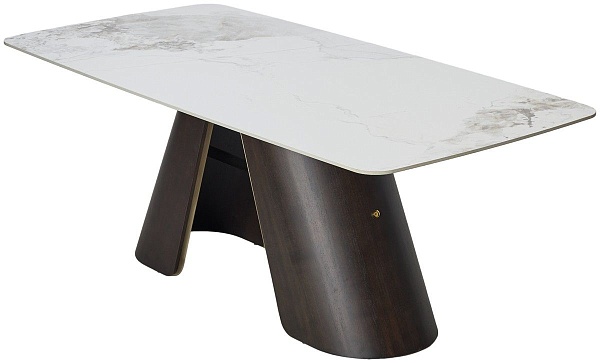 Стол обеденный Seltic (200) керамика глянцевая белая от интернет-магазина IDODOM.RU