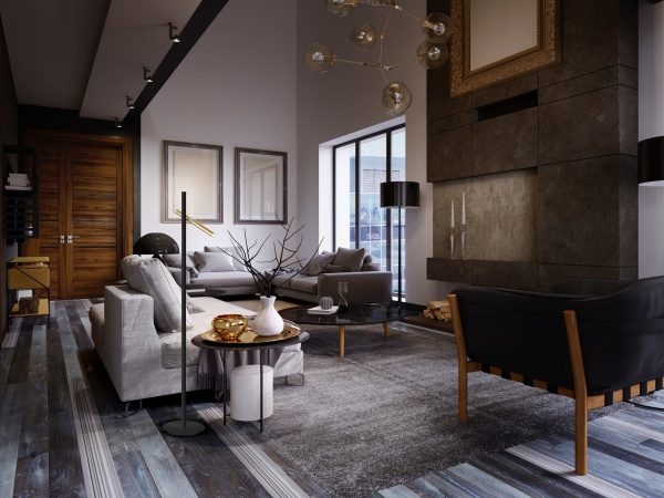 Торшер Varas 2L золотой/ черный от интернет-магазина IDODOM.RU