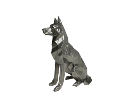 Немецкая овчарка.   Финиш: Шлифовка. Цвет: Серебро.