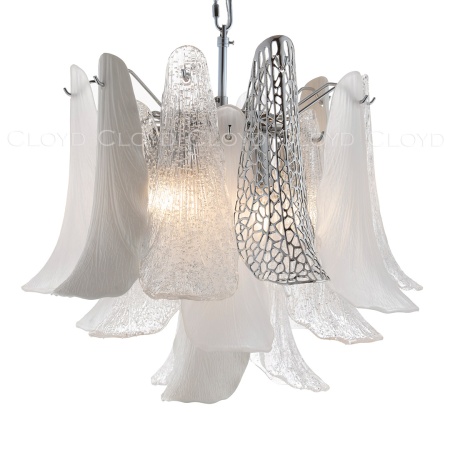 Люстра Cloyd WASABI C7 / Ø50 см - керамика - хром (арт.11448) от интернет-магазина IDODOM.RU