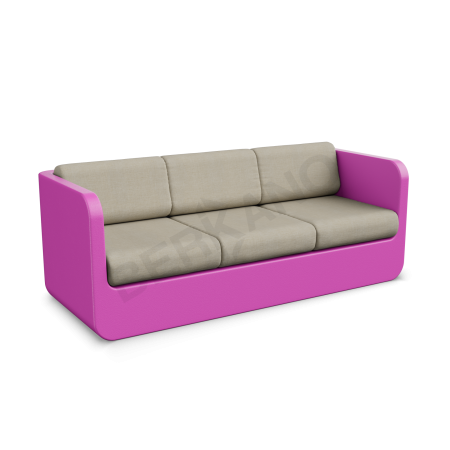 Диван Grace с подушками Royal Purple, Bone Brown