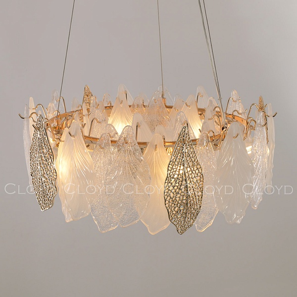 Люстра Cloyd SENEGAL-B C6 / Ø50 см - с золотыми листьями - золото (арт.11170) от интернет-магазина IDODOM.RU