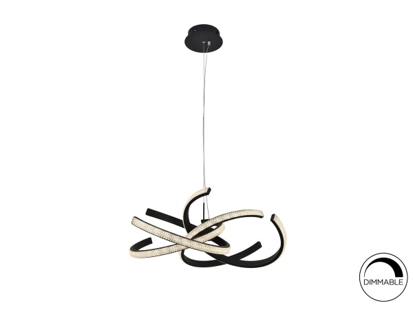 Подвесной светильник Ring II 60Ø черный от интернет-магазина IDODOM.RU