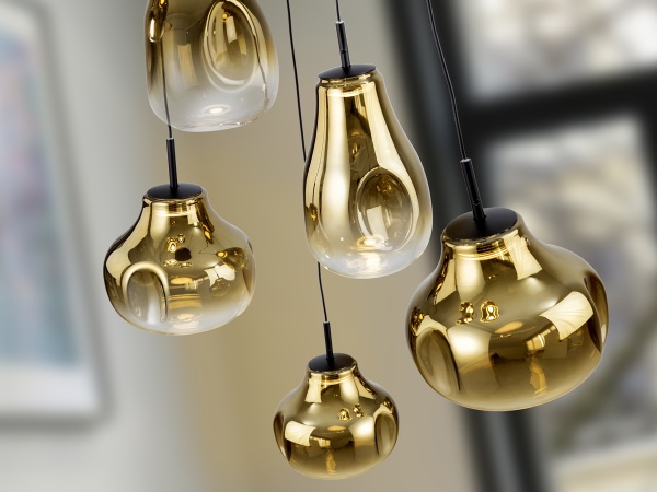 Aledis Люстра 5L черно-золотой от интернет-магазина IDODOM.RU