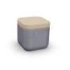 Пуф Grace графитового цвета, аксессуар бежевого цвета