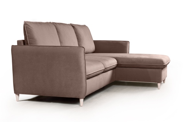 Hans диван-кровать с шезлонгом рогожка серый от интернет-магазина IDODOM.RU