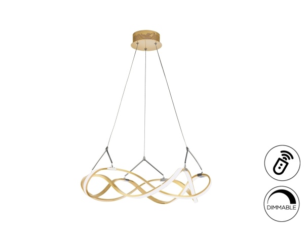 Подвесной светильник Molly 53Ø розовое золото/хром DIM от интернет-магазина IDODOM.RU