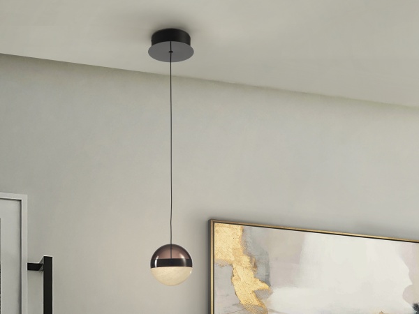 Подвесной светильник Orbes1L D12 черный хром от интернет-магазина IDODOM.RU