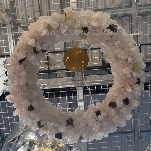 Люстра Cloyd EDEL-B C1 / Ø60 см - кварц - латунь (арт.12621) от интернет-магазина IDODOM.RU